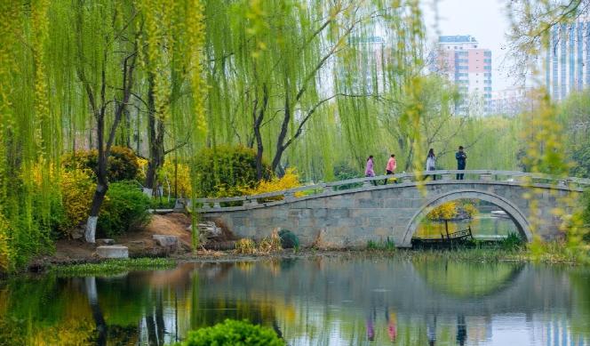 济南的深秋时节的诗情画意,春天的济南是个美丽的地方