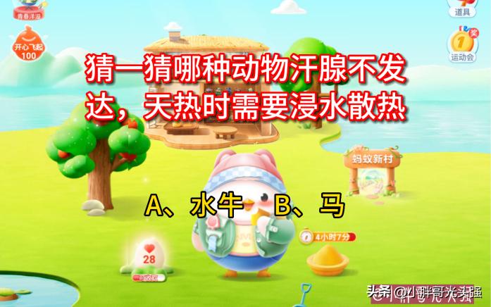 猜一猜哪种动物汗腺不发达,猜一下哪种动物没有汗腺