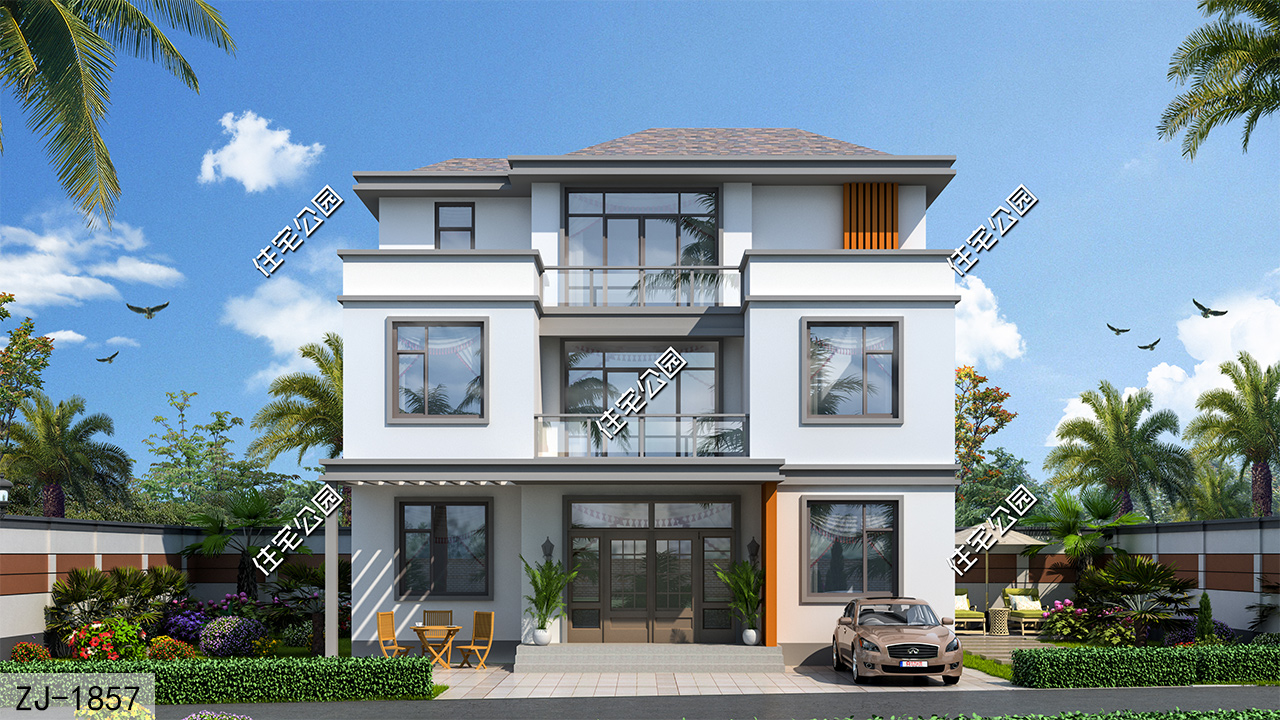 占地90平自建房设计,占地面积120平的房子怎么建好看