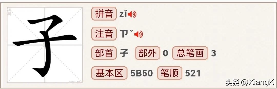 “了子孑孓孒”傻傻分不清？赶紧学起来！