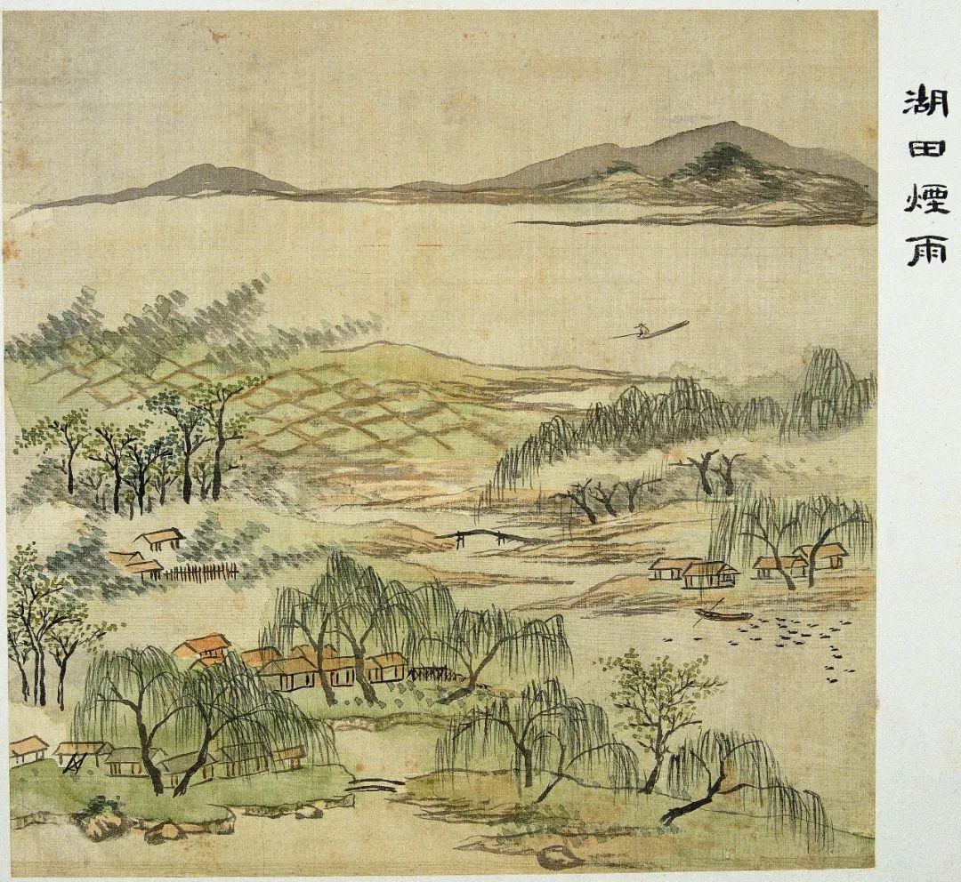 江南烟雨行舟风景图,江南山水风景欣赏