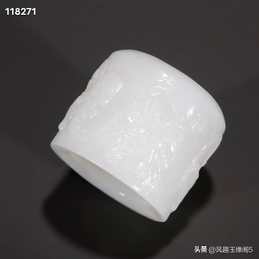 和田玉扳指大号,和田玉青花扳指尺寸