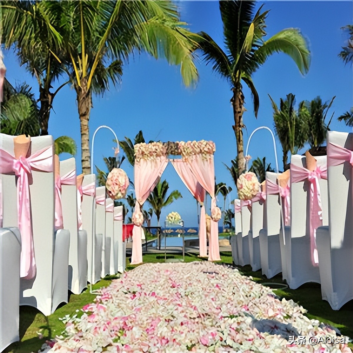 户外低成本婚礼现场布置,户外简单婚礼场地设计