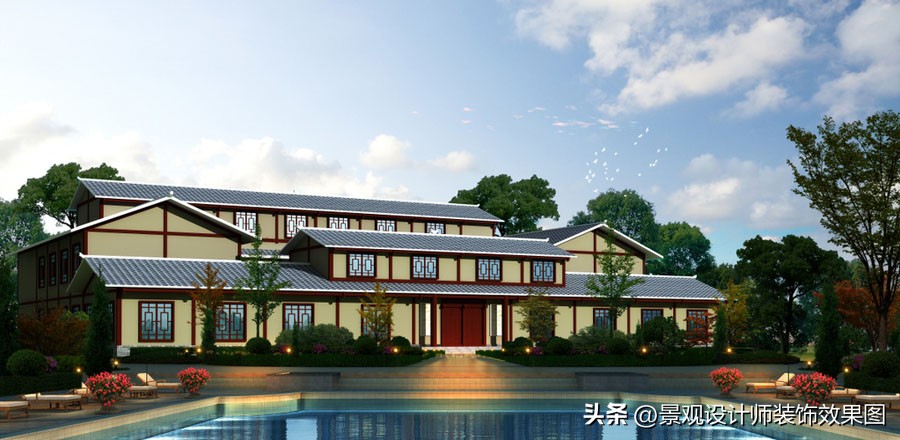 农家乐设计田园风,农家乐饭店设计案例效果图