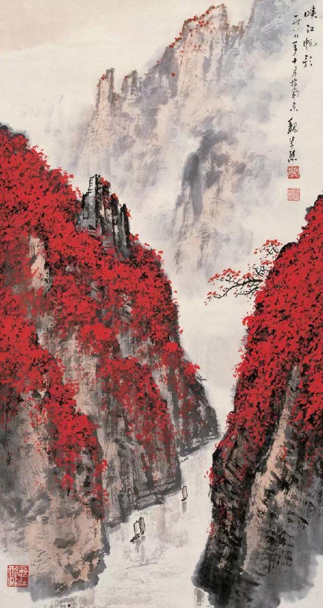 金陵山水画名画欣赏,金陵五大家诗意山水画欣赏