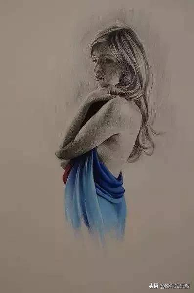 女人素描艺术作品欣赏,超漂亮女性素描画法