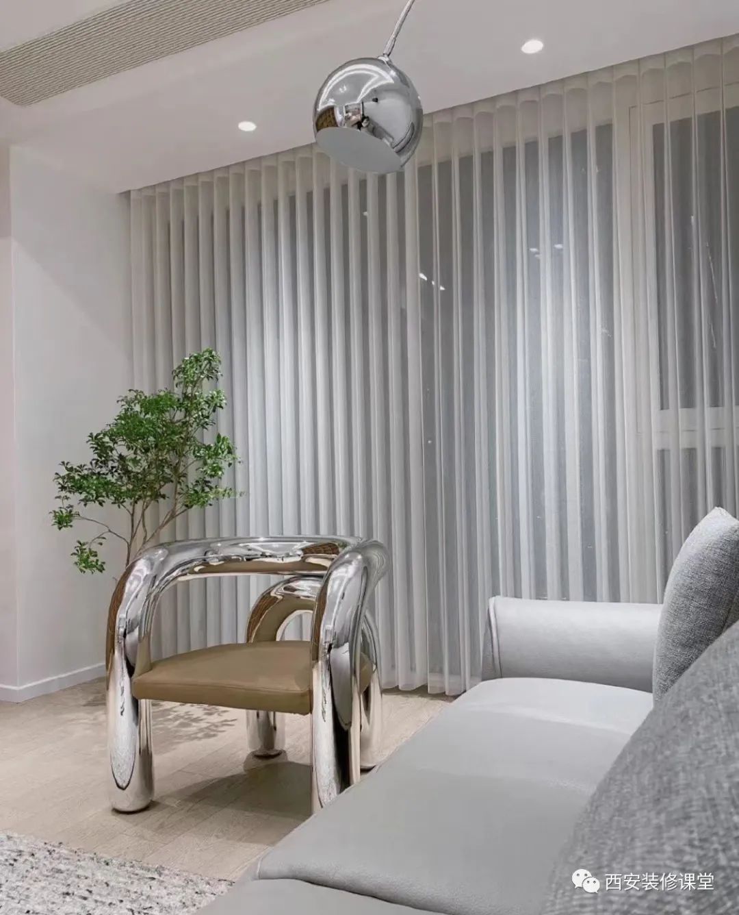 室内绿植软装搭配案例怎么摆,绿植与轻奢结合的软装搭配