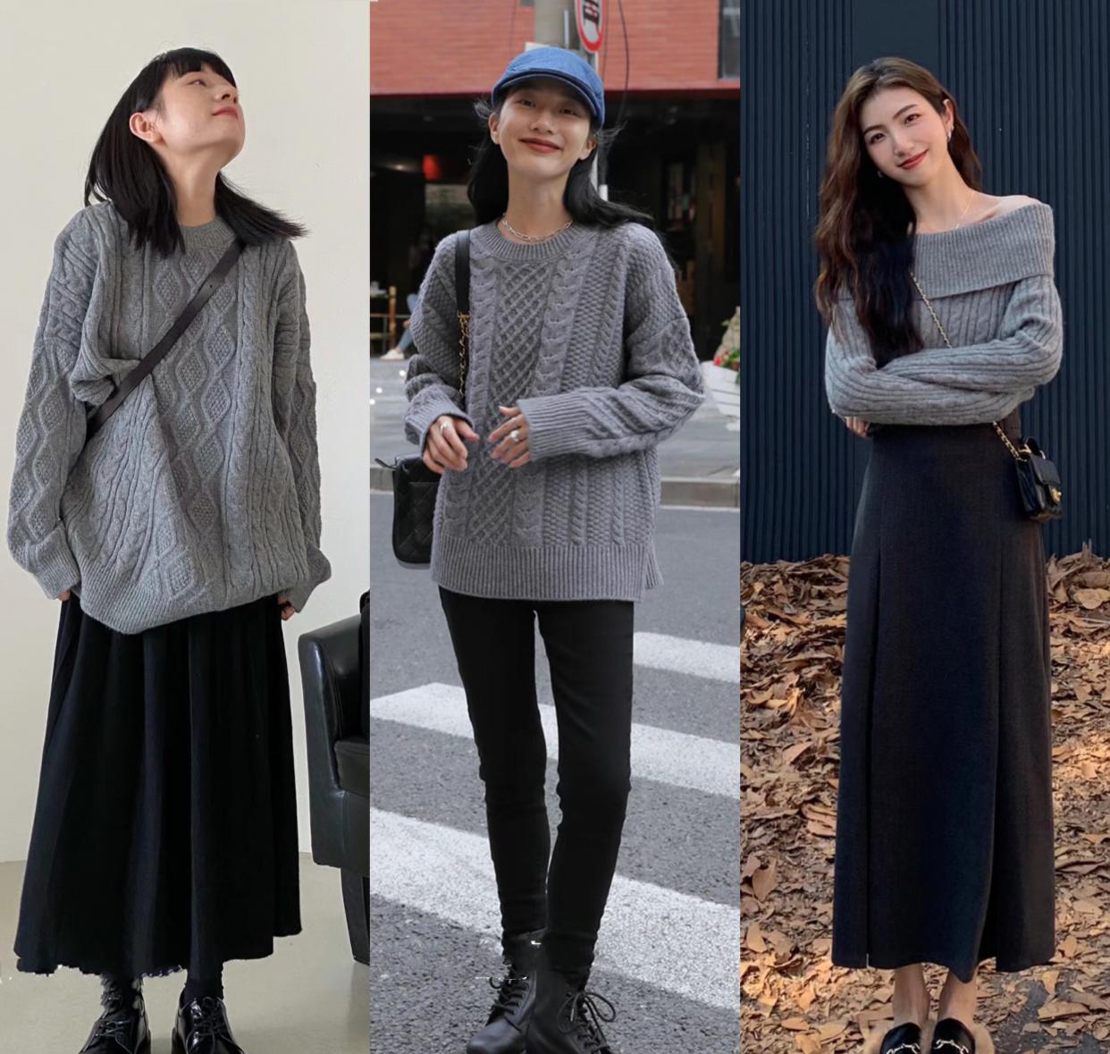 什么色度的灰色毛衣显高级,合适的高级灰毛衣图片