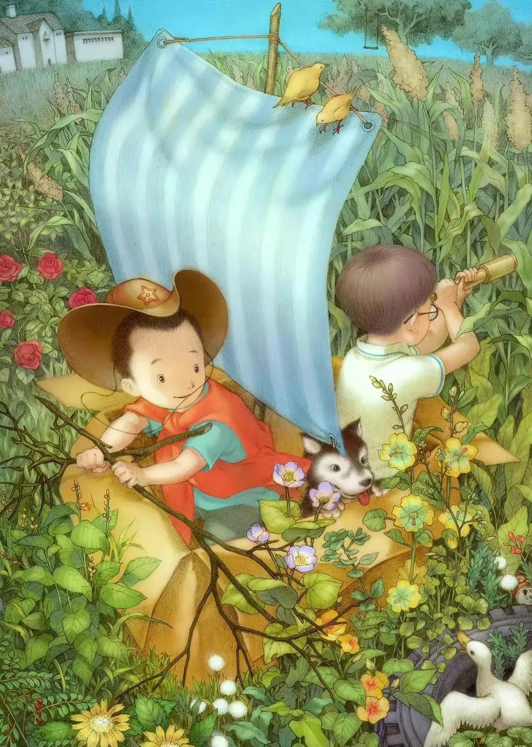 网友画的教材封面,网友画的小学教材插画对比图