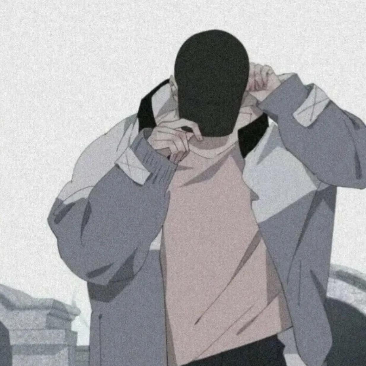 释怀放下的男头像动漫,看透一切的动漫头像男生