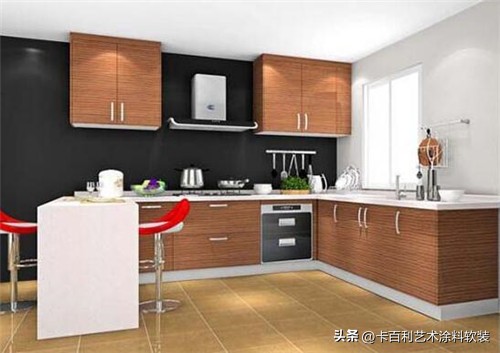 厨房爵士白效果图,橱柜漆效果图大全