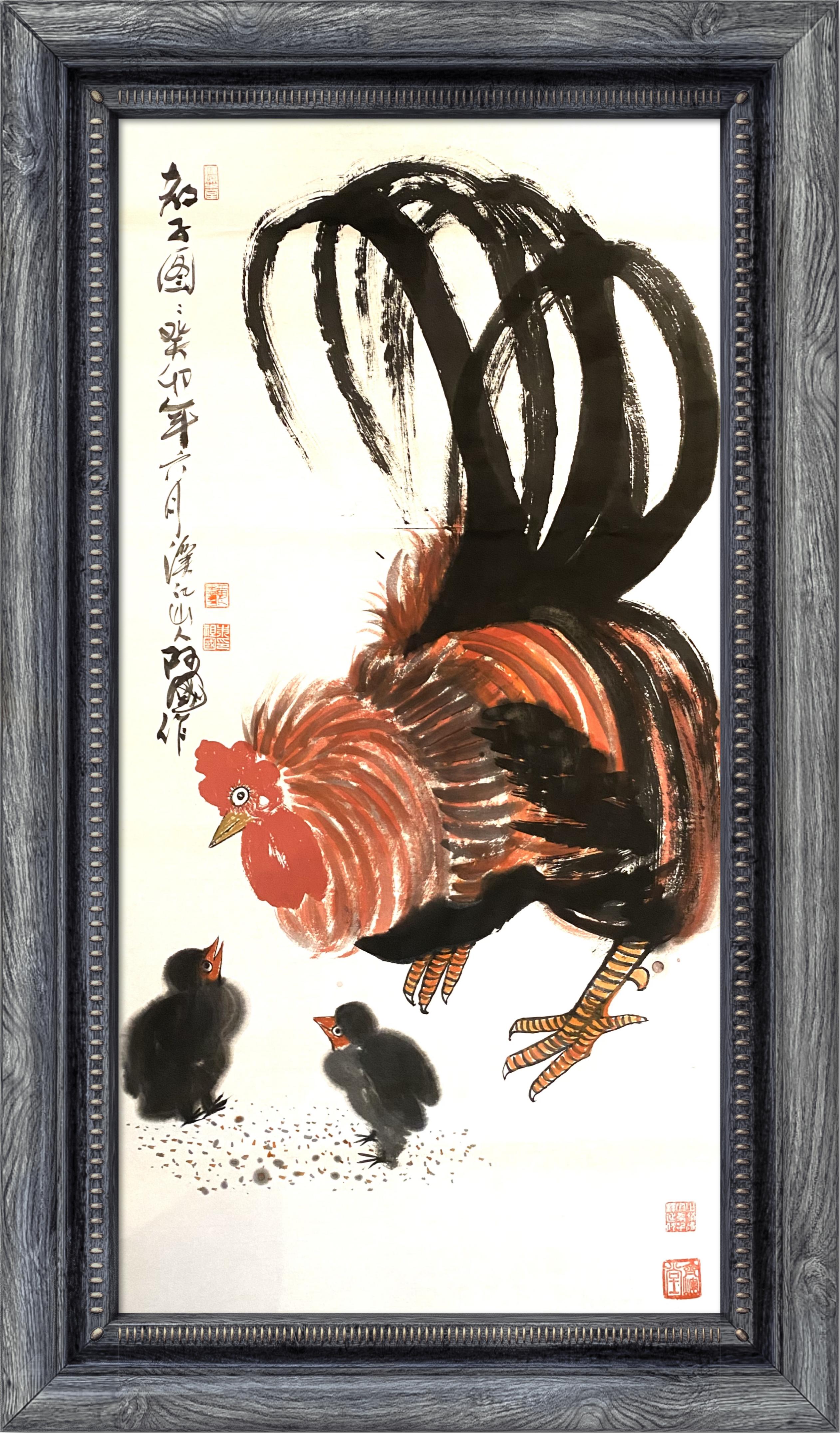 《鸡家族的故事》—朱祖国写意画的中国亮度