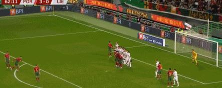 c罗vs梅西十大任意球,精彩任意球破门c罗2009