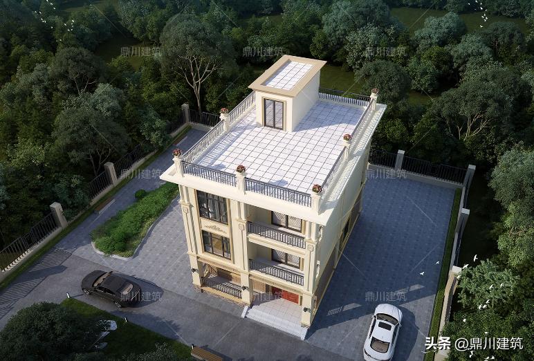 75平二层现代平顶别墅8万,70-90平方二层平顶现代小别墅
