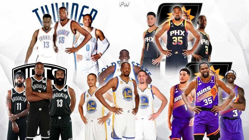 太阳队杜兰特和布克领取球衣,太阳得到杜兰特后的阵容