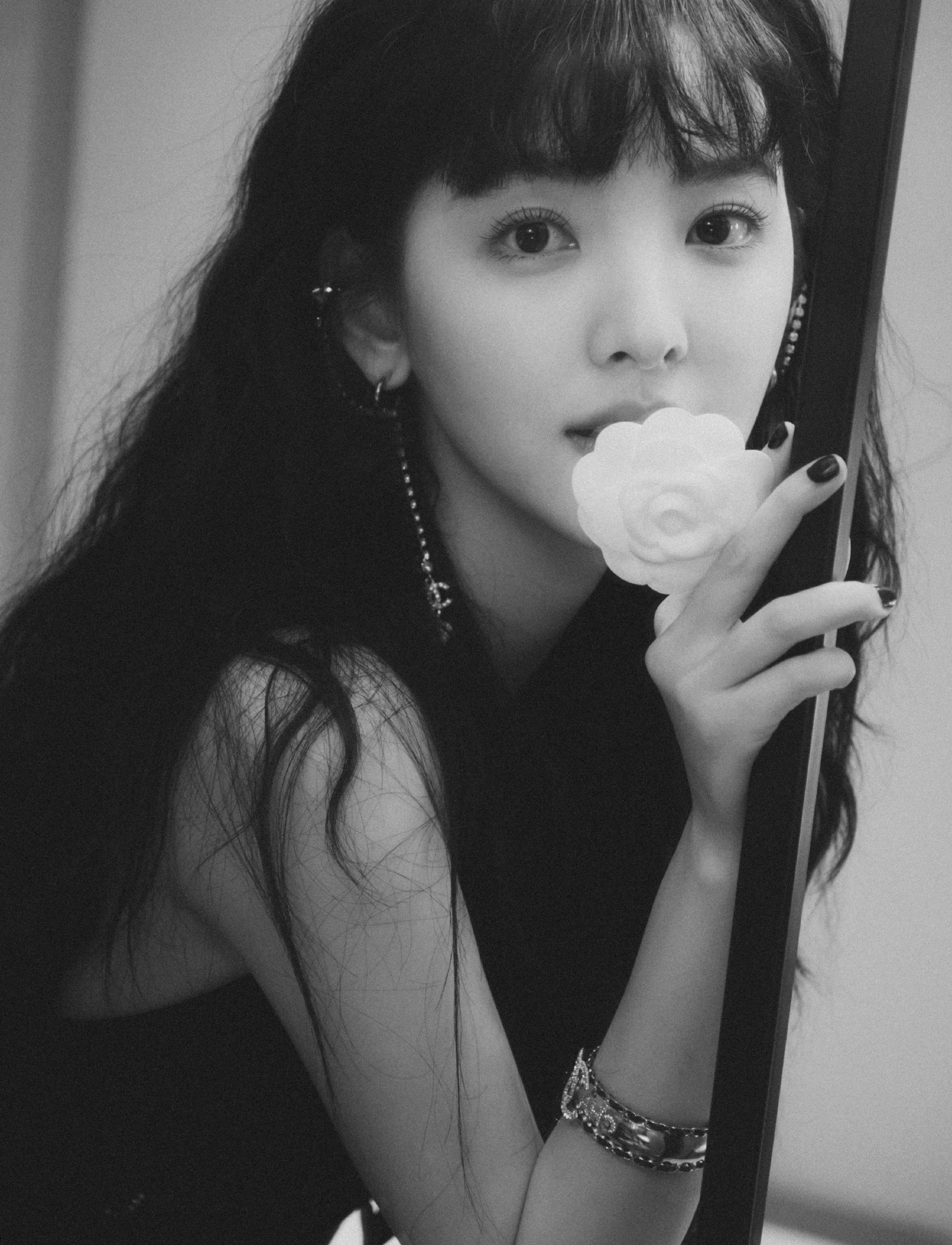 章若楠同款发型卷发,章若楠齐刘海卷发造型