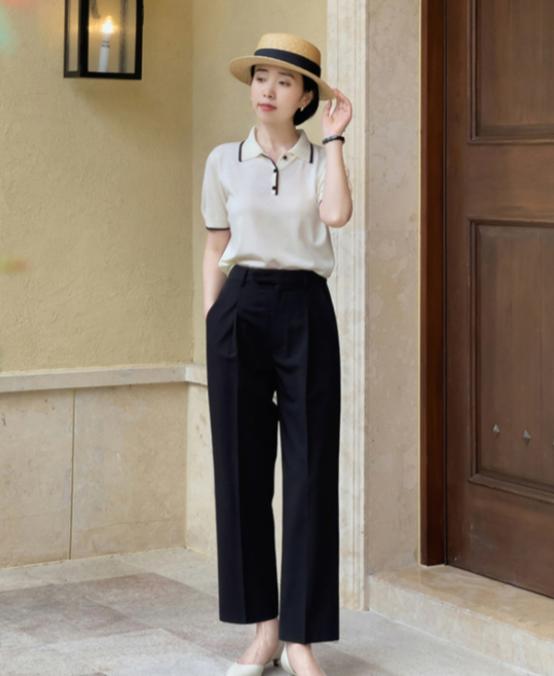 夏季穿的阔腿裤显瘦版,显瘦百搭的裤子夏季阔腿裤