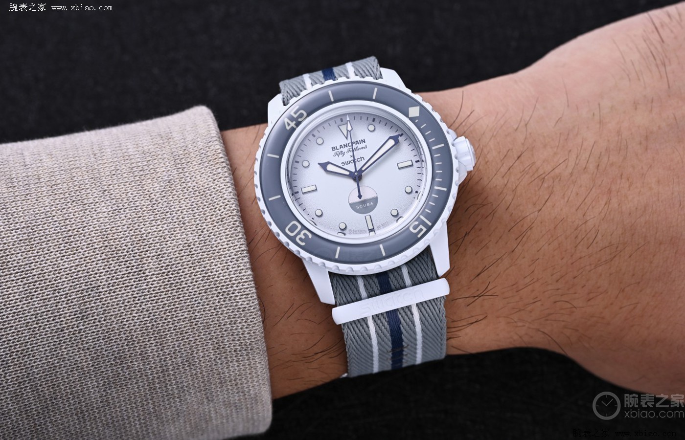 宝珀斯沃琪联名scuba五十噚腕表,宝珀斯沃琪五十噚手表走时测试
