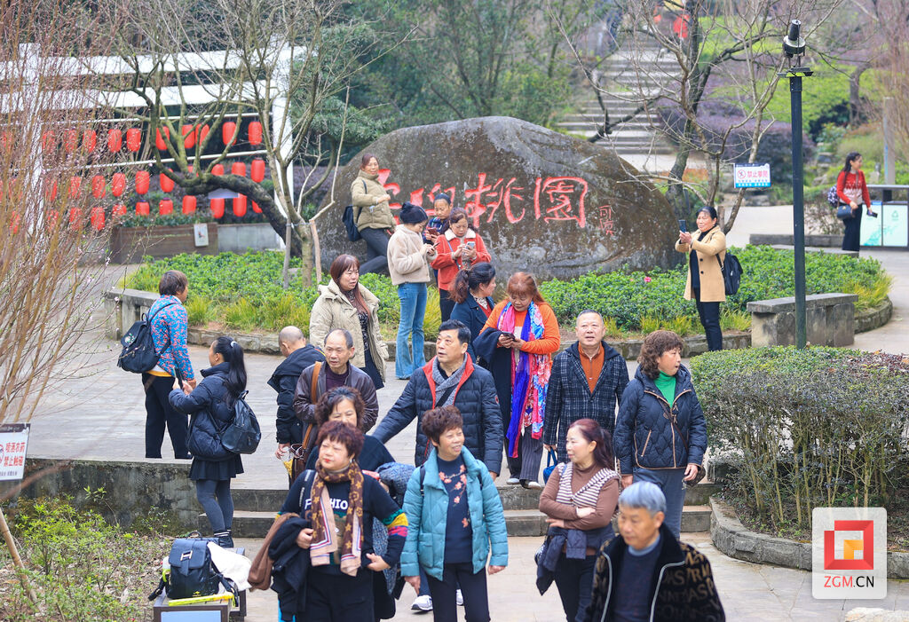 青山桃花节开幕,2019尖山桃花节