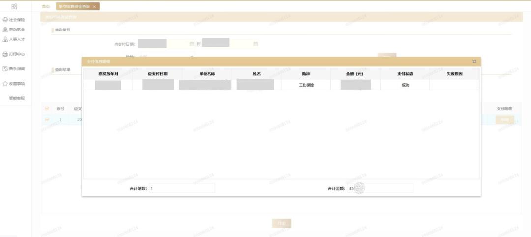 单位社保费员工明细表在哪查,公司社保划款多久看到明细