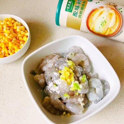 清炒玉米虾仁家常做法,清炒速冻玉米粒