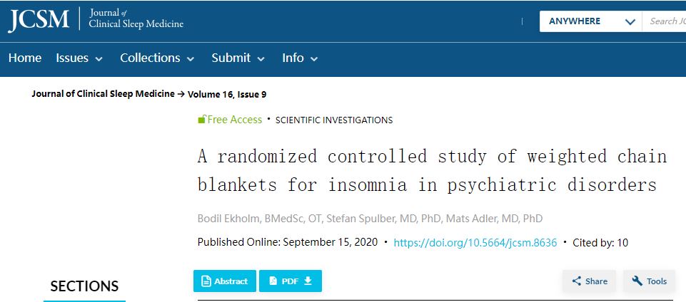 盖重被子4周失眠严重指数下降50%,盖厚被子睡觉改善睡眠50%