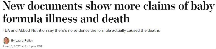 雅培奶粉美国事件,雅培奶粉致婴儿死亡是哪款奶粉