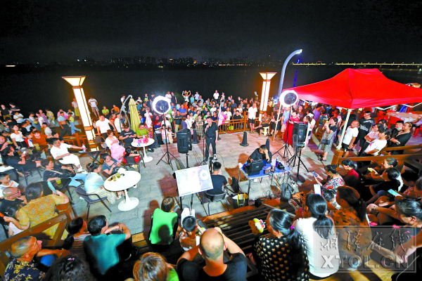 湘潭首届烟火夜市,湘潭凌晨夜景