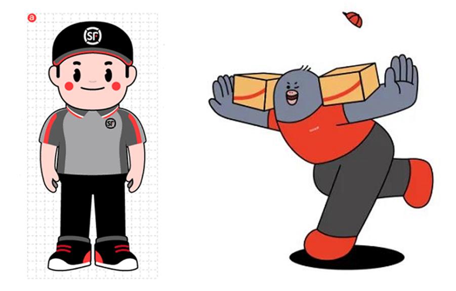 顺丰动漫形象图片,顺丰快递形象