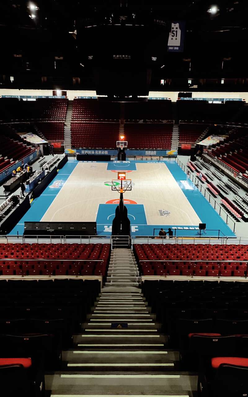 北京首钢媒体团探营五棵松