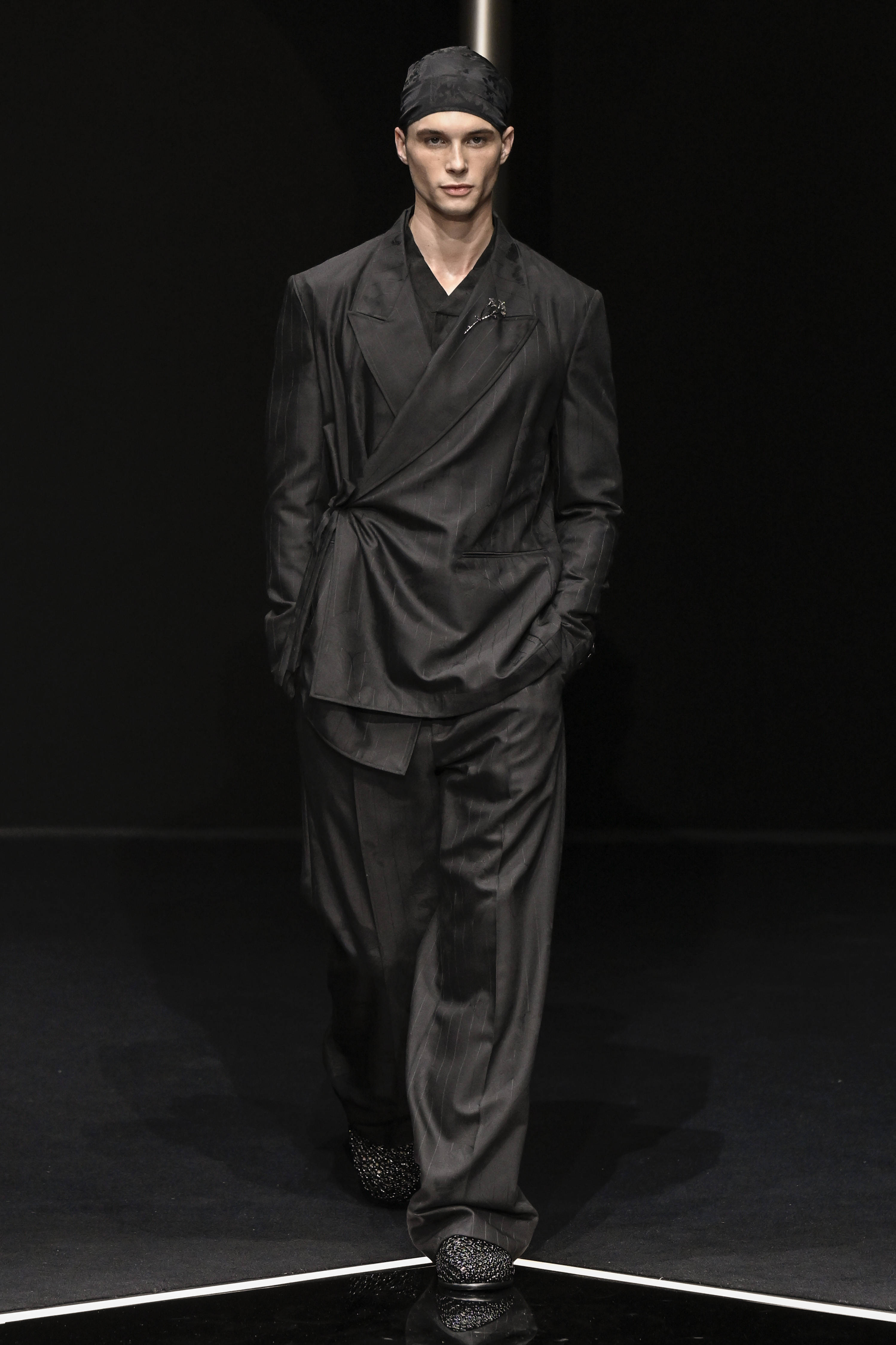 米兰时装周阿玛尼男装秀场,米兰阿玛尼秋冬男装秀