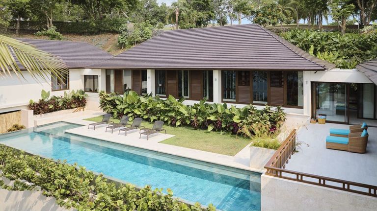 豪华海边别墅,新现代豪华建筑别墅