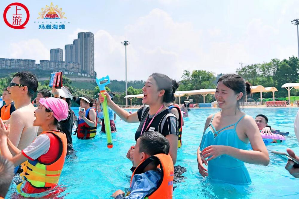 萌娃出击，邻居助威！“水BA”第二场在重庆玛雅海滩欢乐开赛