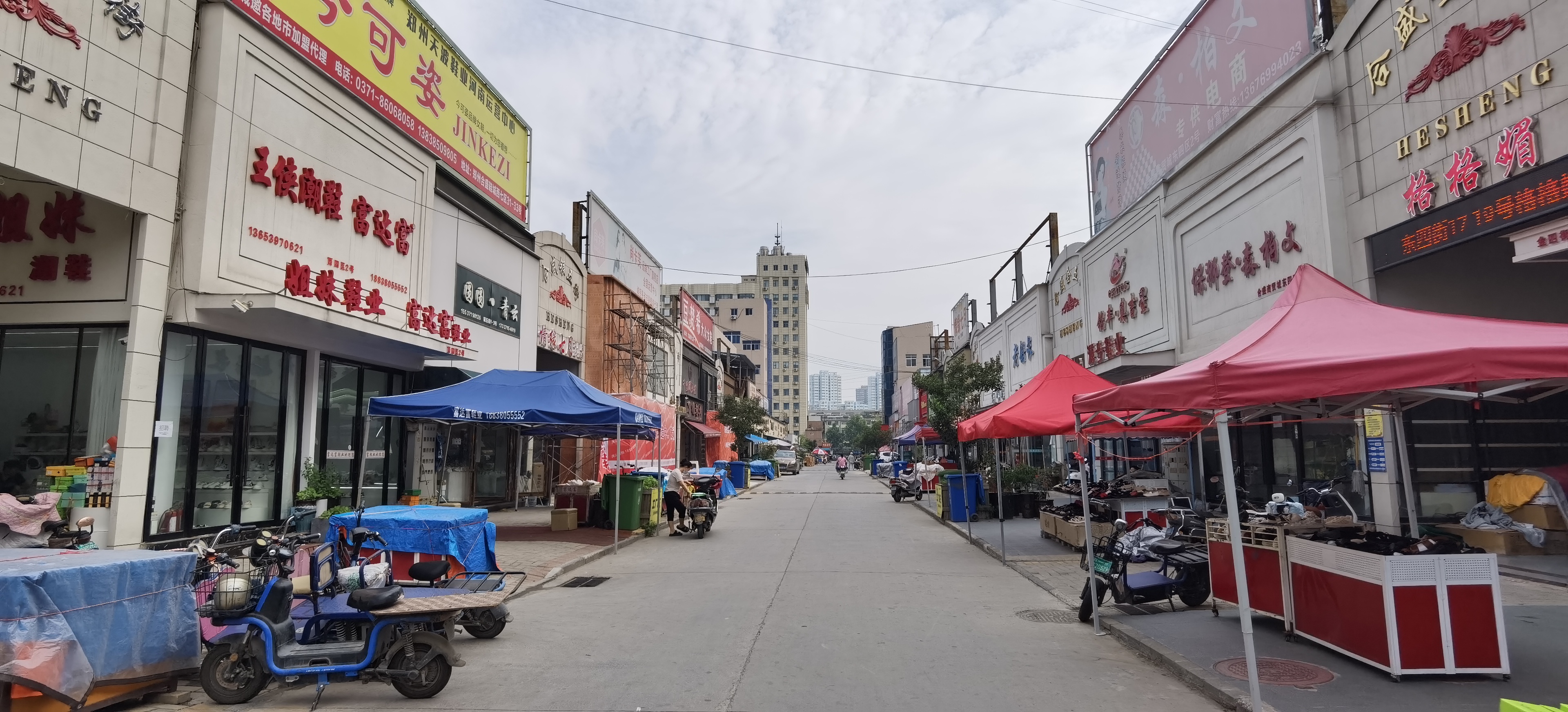 郑州商业街店铺现状,郑州国际鞋城现状